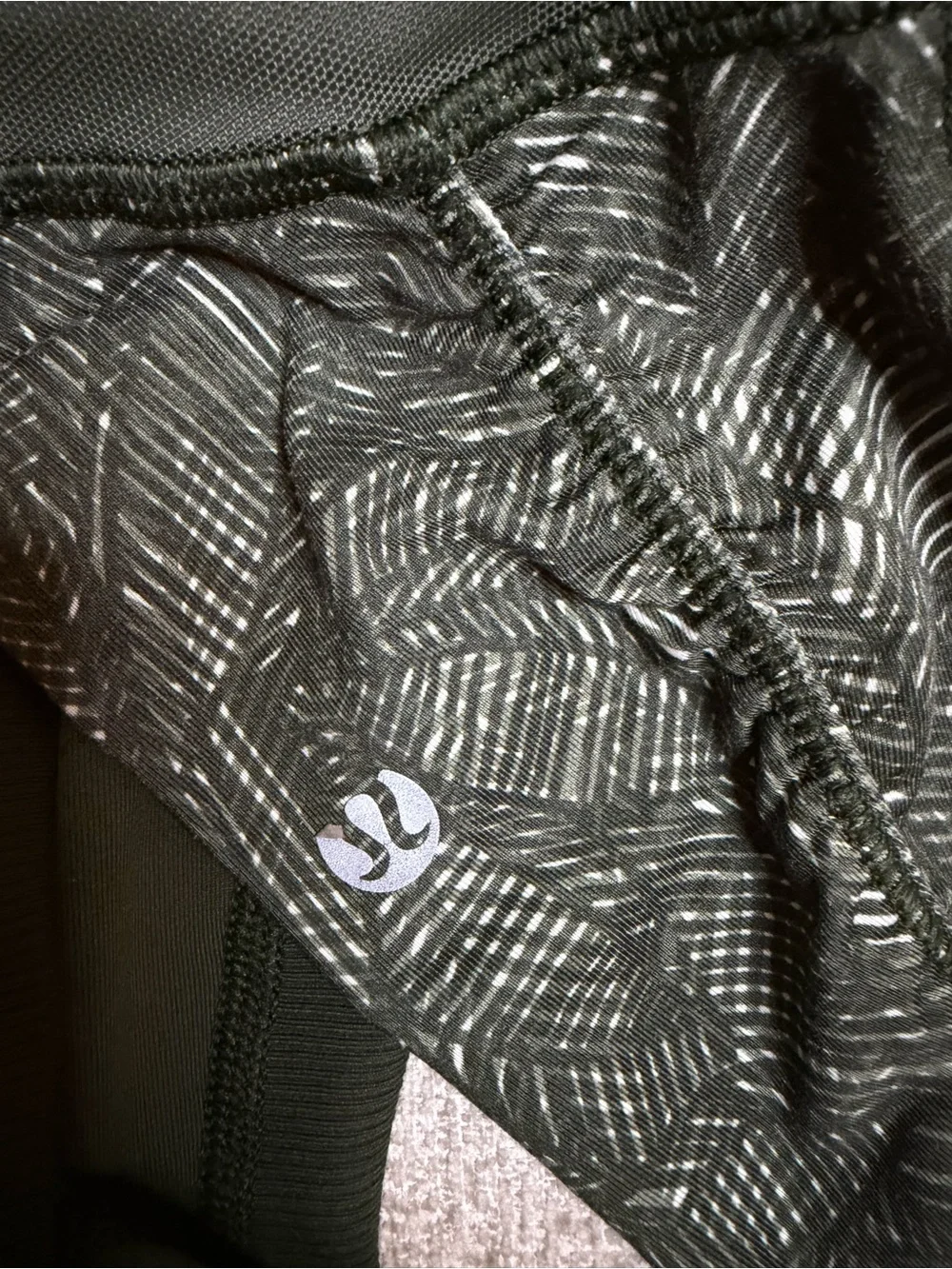 lululemon athletica Olive Green High-Waist Leggings with Side Pockets